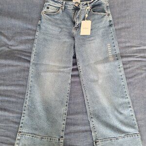 Bohme NWT Torry High Rise Cropped Wide Leg Jeans – Medium Wash (11/29)